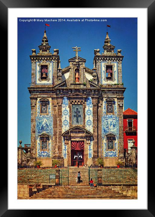 Church Of Saint Ildefonso - Porto  Framed Mounted Print by Mary Machare