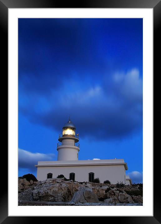 Lighthouse of Cap de Caballeria, Menorca. Framed Mounted Print by Josep M Peñalver
