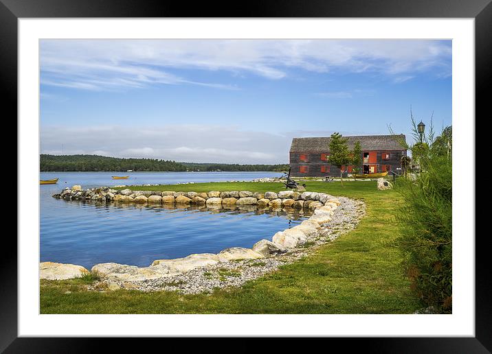 Shelburne Waterfront, Nova Scotia, Canada Framed Mounted Print by Mark Llewellyn