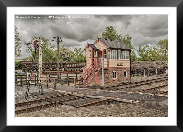  Signal Box at Northiam Station Sussx UK Framed Mounted Print by Pauline Tims