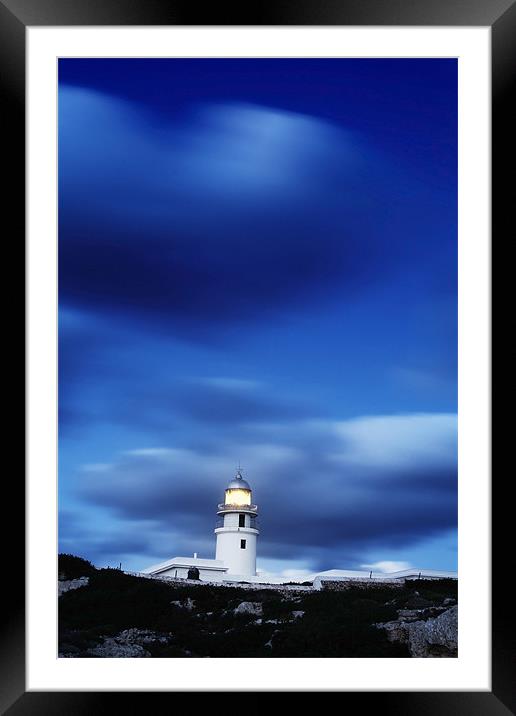 Lighthouse of Cap de Caballeria, Menorca. Framed Mounted Print by Josep M Peñalver