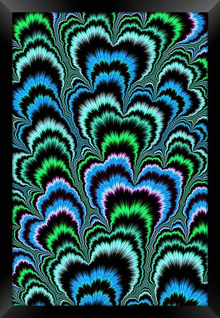 Peacock Framed Print by Steve Purnell