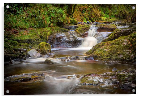  Glenariff Falls Acrylic by David Hare