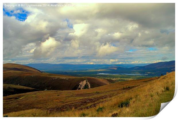  A Cairngorm View Print by Bill Lighterness