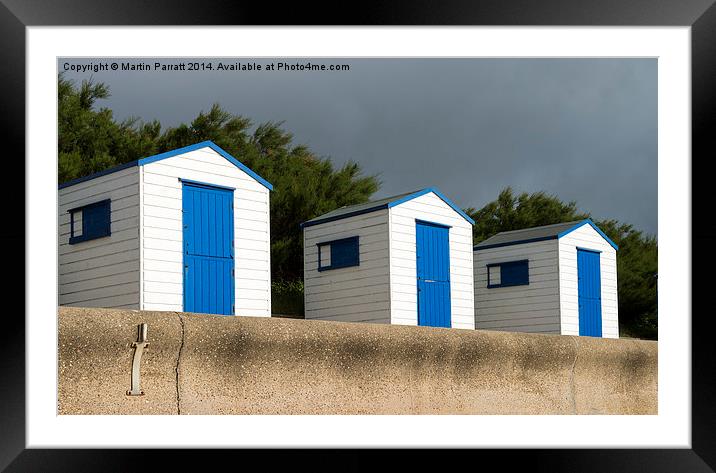 Southwold Beach Huts Framed Mounted Print by Martin Parratt