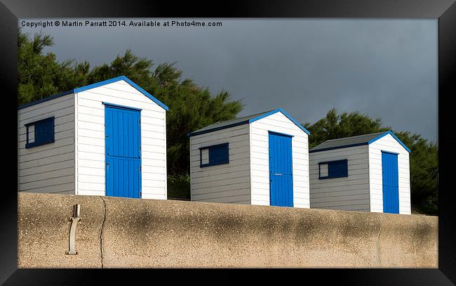 Southwold Beach Huts Framed Print by Martin Parratt