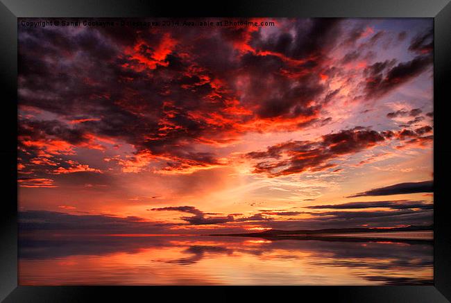  Sunset Reflections Framed Print by Sandi-Cockayne ADPS
