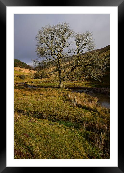 Brecon Beacons in some winter sunshine Framed Mounted Print by Jonathan Evans
