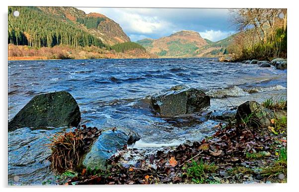  highland landscape     Acrylic by dale rys (LP)
