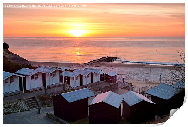  Frosty sunrise. Print by paul cobb