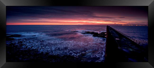  Hartlepool Sunrise Framed Print by Dave Hudspeth Landscape Photography