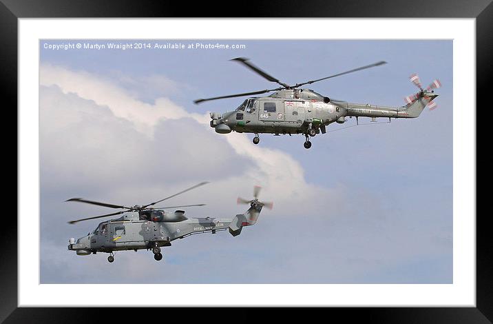  "Black Cats" The Royal Navy display team. Framed Mounted Print by Martyn Wraight
