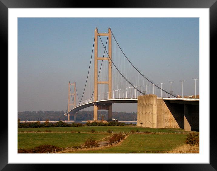 The Humber bridge Framed Mounted Print by Paul Collis