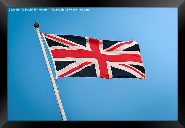 Union Flag Framed Print by David Jenner