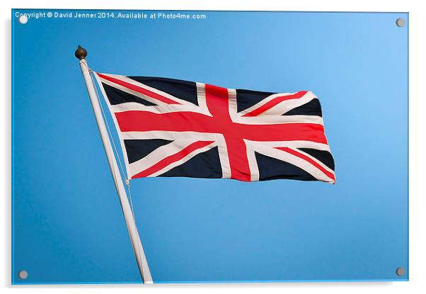 Union Flag Acrylic by David Jenner