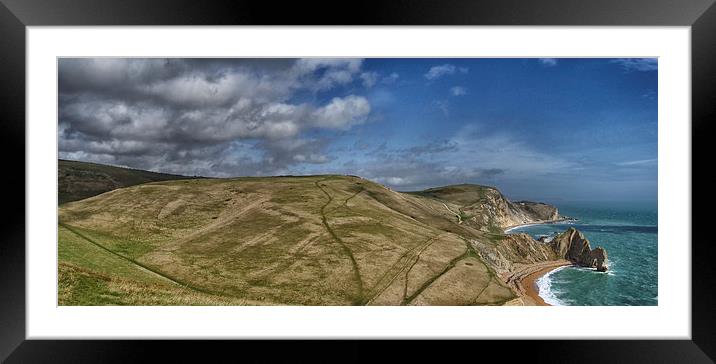 View from Bat's Head.  Framed Mounted Print by Mark Godden