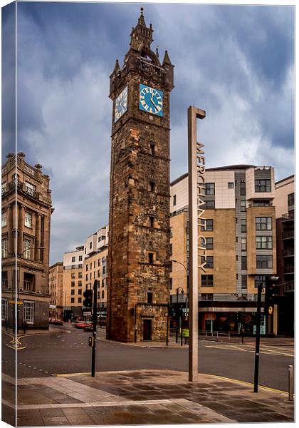  Merchant City Tolbooth Canvas Print by Sam Smith