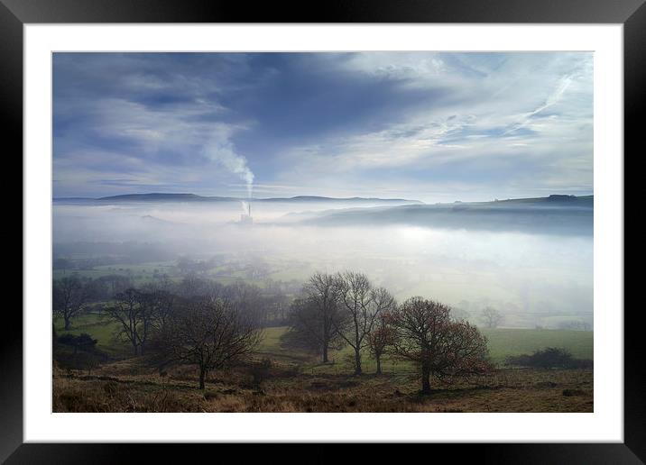 Hope Valley Mist  Framed Mounted Print by Darren Galpin