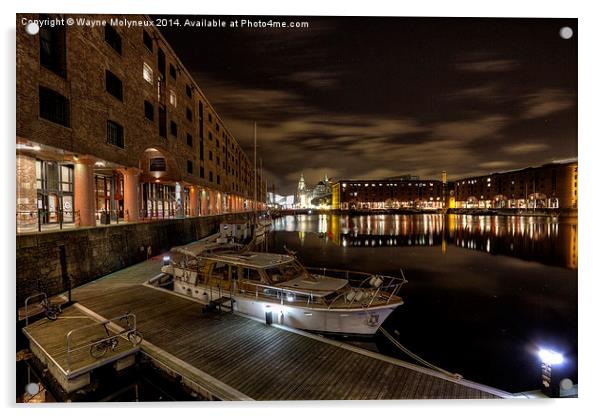 Albert Dock Liverpool Acrylic by Wayne Molyneux