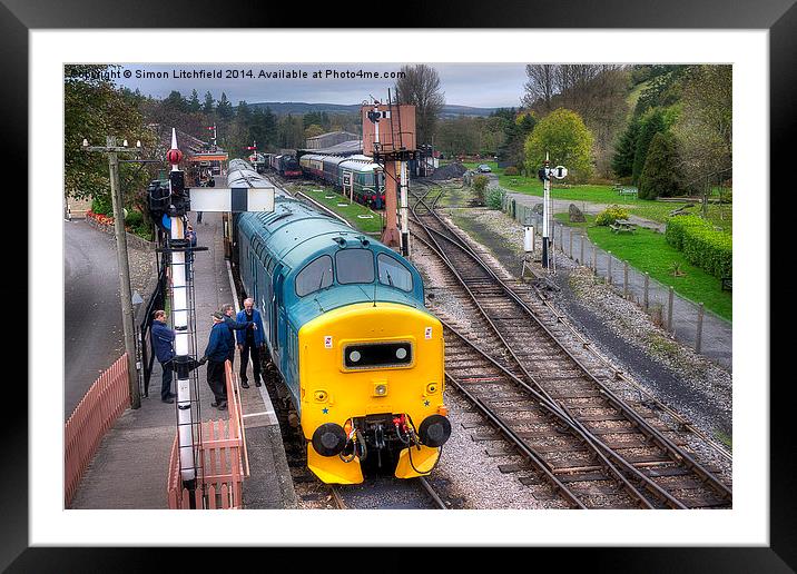 South Devon Railway Buckfastleigh Station Framed Mounted Print by Simon Litchfield