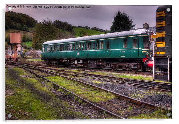 South Devon Railway Buckfastleigh Station Acrylic by Simon Litchfield