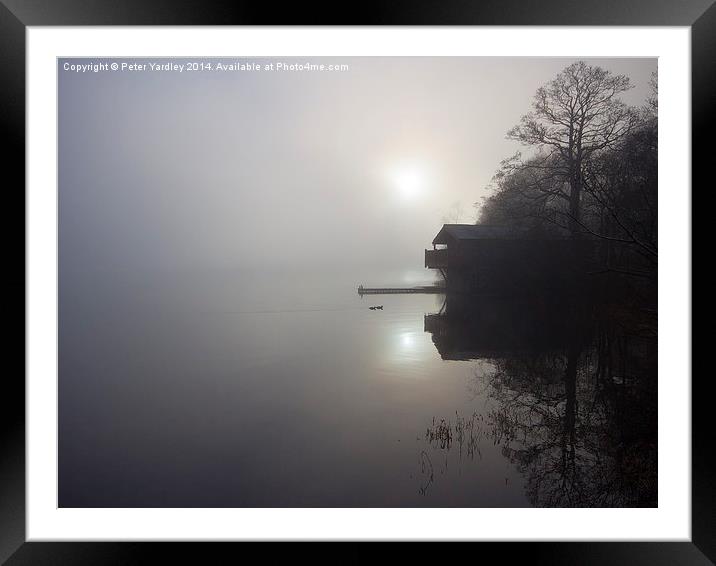 Misty Afternoon At Ullswater  Framed Mounted Print by Peter Yardley