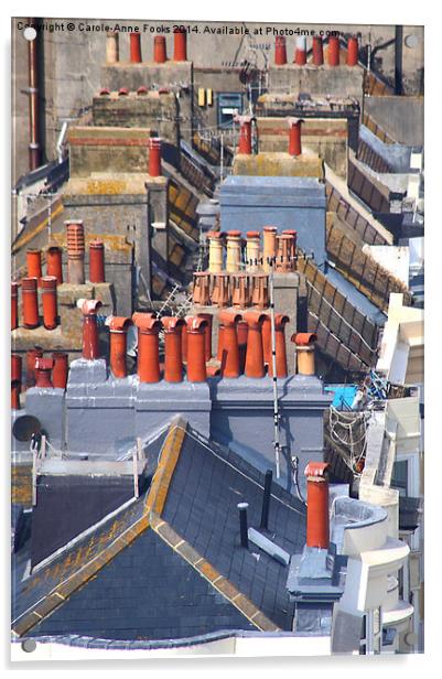   Roofs of Brighton From the Ferris Wheel Acrylic by Carole-Anne Fooks