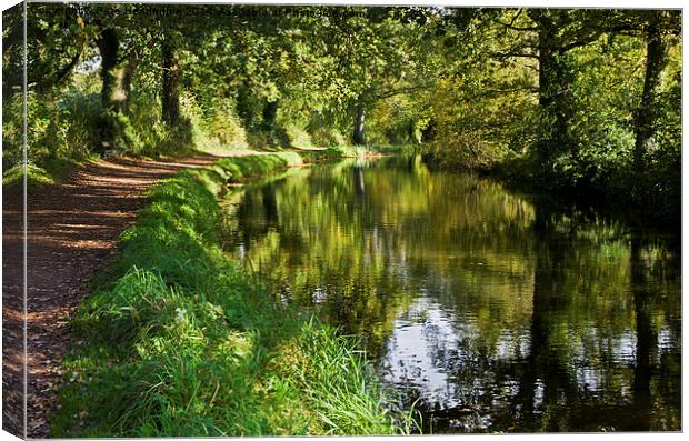  Grand Western Canal Tiverton Canvas Print by Pete Hemington