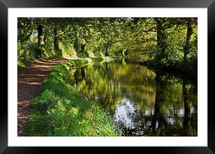  Grand Western Canal Tiverton Framed Mounted Print by Pete Hemington