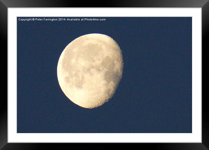  Big Moon Framed Mounted Print by Peter Farrington