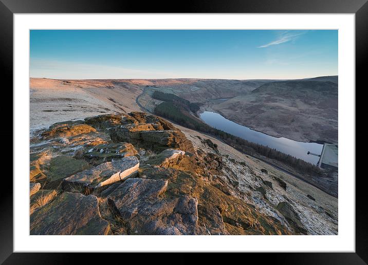  Aldermans Hill to Yeoman Hay Reservoir Sunrise Framed Mounted Print by James Grant