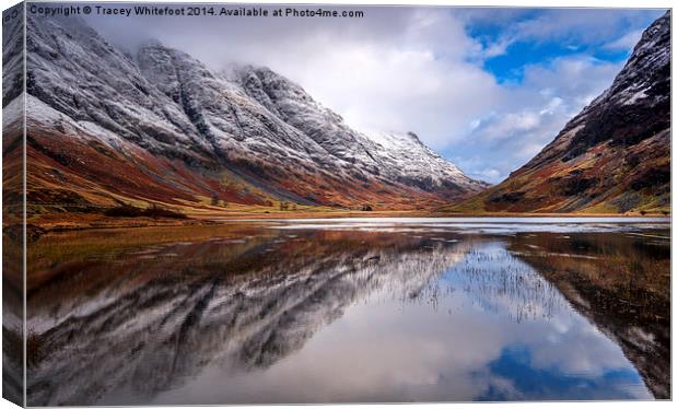  Loch Reflections  Canvas Print by Tracey Whitefoot