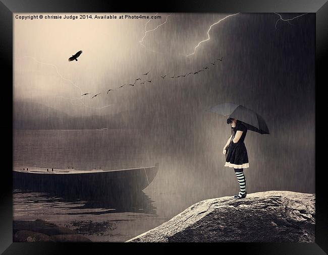 Endure the storm for a little longer. When tomorro Framed Print by Heaven's Gift xxx68