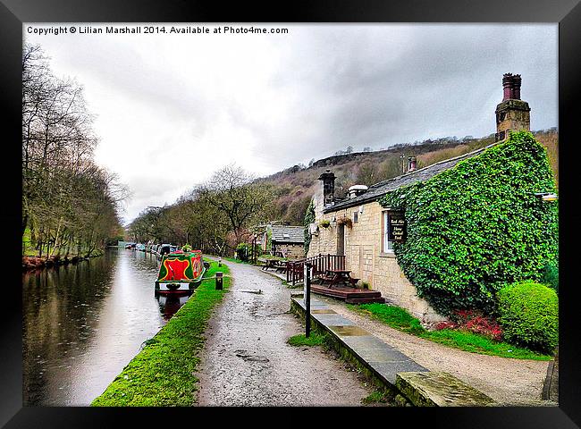 Stubbings Wharf.  Framed Print by Lilian Marshall