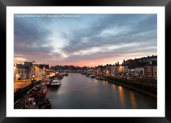  Weymouth Harbour Framed Mounted Print by Chris Frost