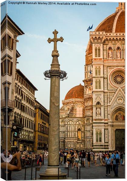  Florence Cathedral Canvas Print by Hannah Morley
