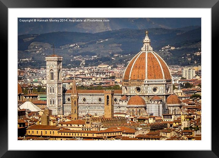  Florence Cathedral Framed Mounted Print by Hannah Morley