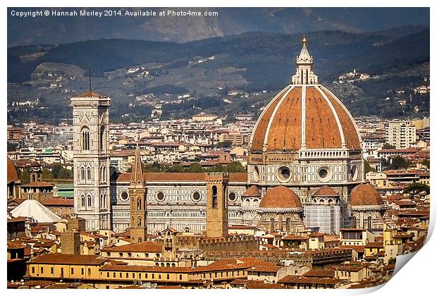  Florence Cathedral Print by Hannah Morley