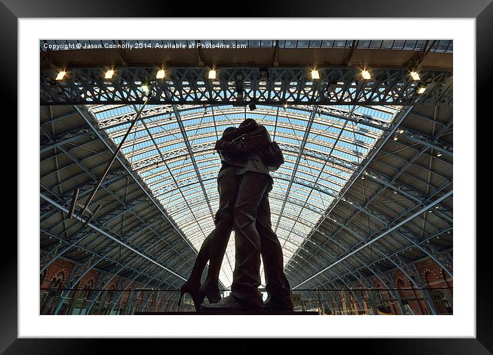  The Meeting Place, St Pancras Station Framed Mounted Print by Jason Connolly