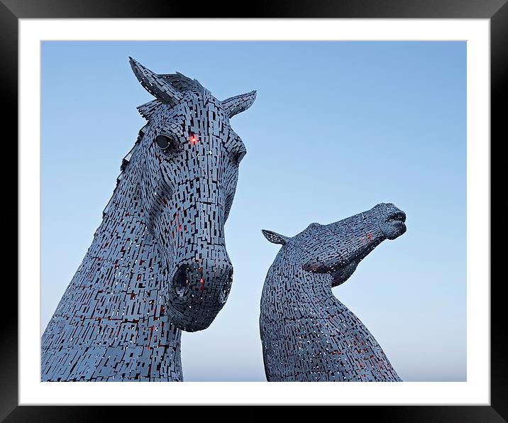  The Kelpies Framed Mounted Print by Stephen Taylor