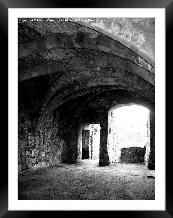 Egglestone Abbey near Barnard Castle Framed Mounted Print by Martin Connolly