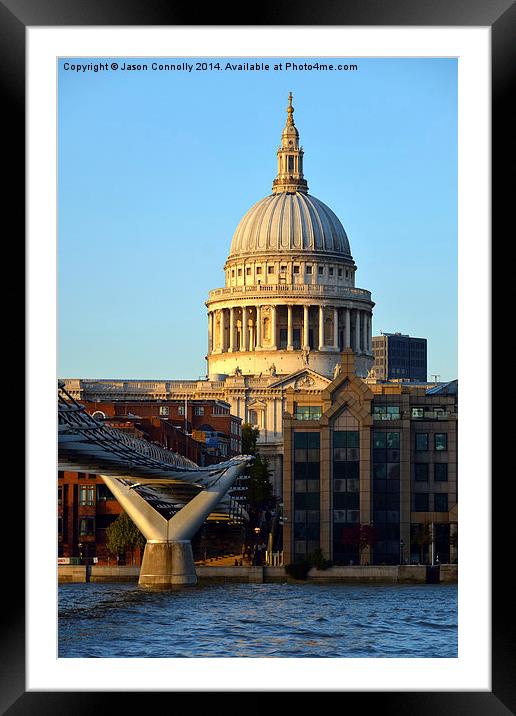  St Paul's Cathedral, London Framed Mounted Print by Jason Connolly