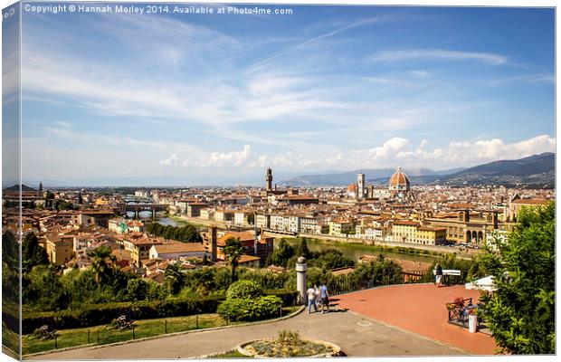  Florence Cityscape Canvas Print by Hannah Morley
