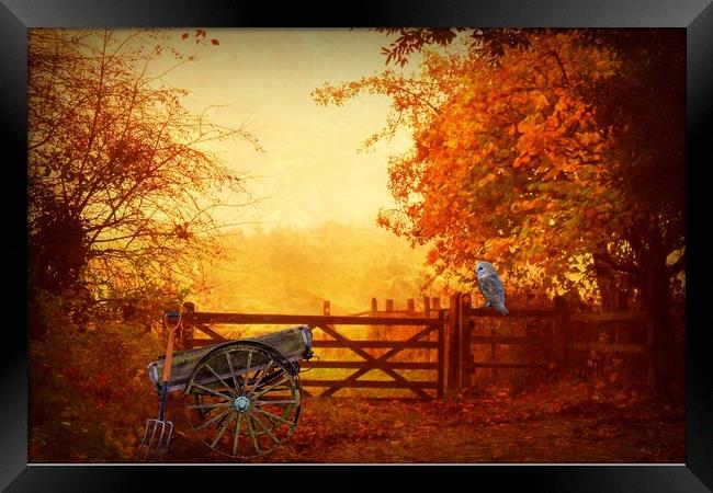  Waiting for the Hay Wain. Framed Print by Heather Goodwin