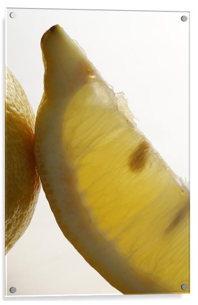 Sliced lemon Acrylic by Josep M Peñalver