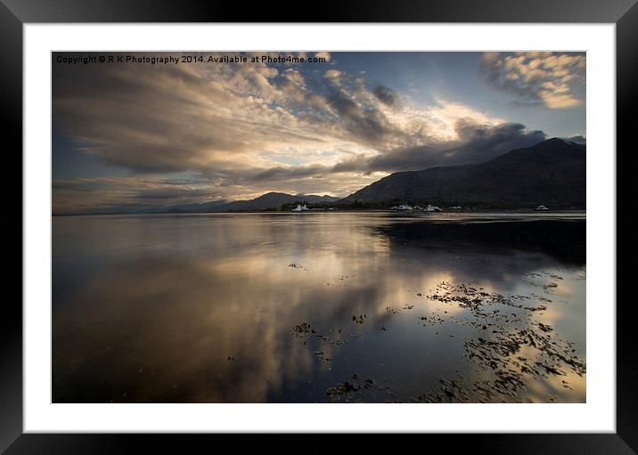  Ardgour Lighthouse Framed Mounted Print by R K Photography