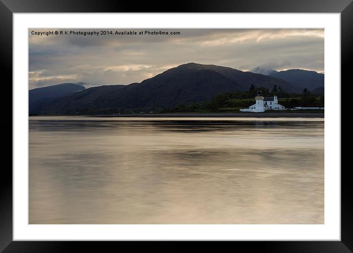   Ardgour Lighthouse Framed Mounted Print by R K Photography