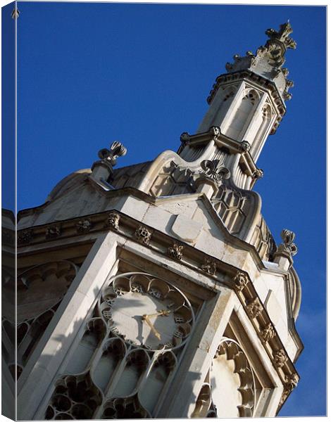 King’s Clock Tower Canvas Print by Rick Wilson