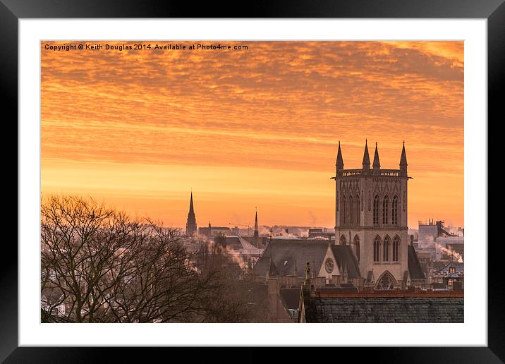  Cambridge at Sunrise Framed Mounted Print by Keith Douglas