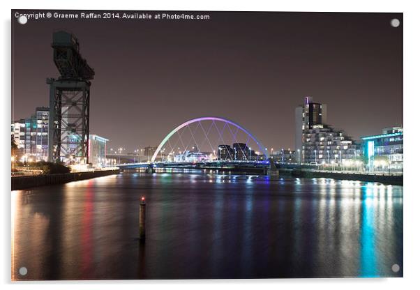  Clyde Arc, Glasgow Acrylic by Graeme Raffan